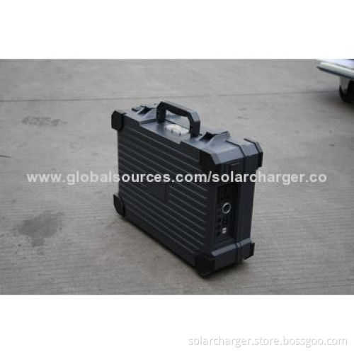 Portable Solar Power System Case with 100V AC or 12/5V DC Voltage